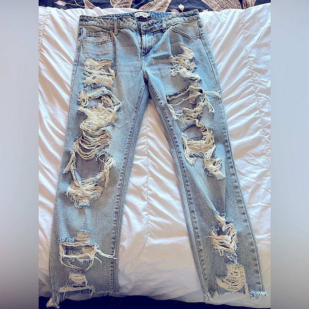 Cello Ripped Distressed Jeans